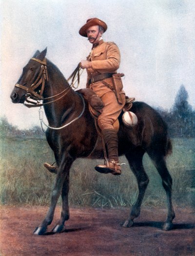 Oberstløytnant Edward Bethune, kommanderte Bethunes Mounted Infantry, 1902. av Earl de la Warr