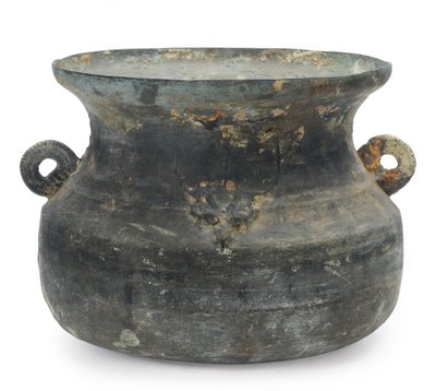 Stor gryte, sent østlige Zhou, 5.-3. århundre f.Kr. (bronse) av Eastern Zhou Dynasty Chinese School