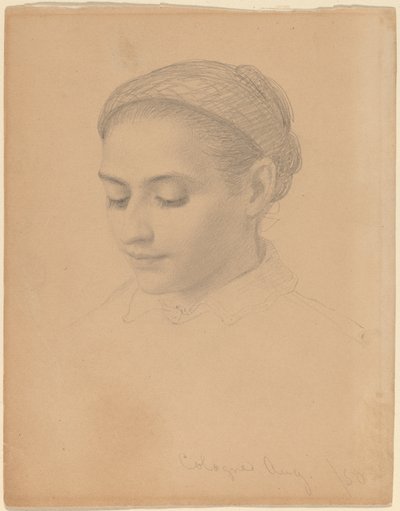 Leder for en ung kvinne av Eastman Johnson