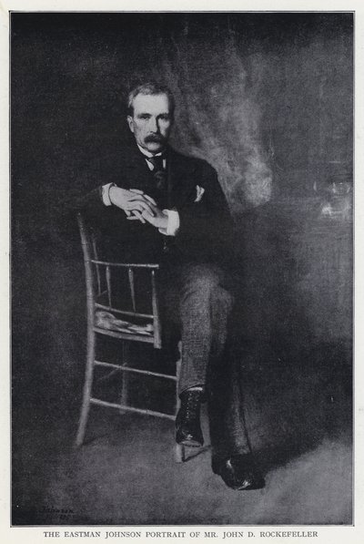 Eastman Johnson-portrettet av John D Rockefeller av Eastman after Johnson
