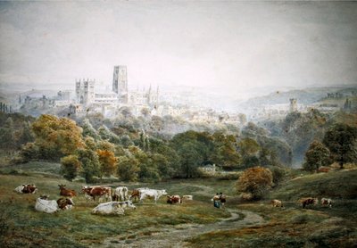 Durham (akvarell på papir) av Ebenezer Wake Cook