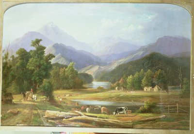 New Zealand Landscape, 1872 av Ebenezer Wake Cook