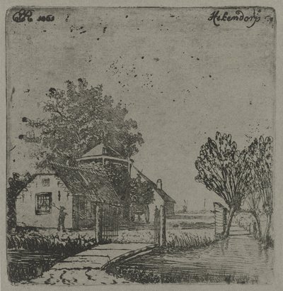 Utsikt over Hekendorp Hekendorp (tittel på objekt) av Eberhard Cornelis Rahms