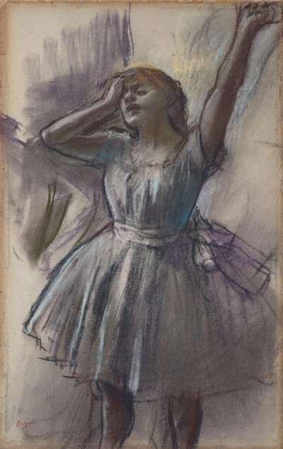 Danser strekker seg av Edgar Degas