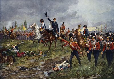 The Whole Line Will Advance , Slaget ved Waterloo av Edgar Alfred Holloway
