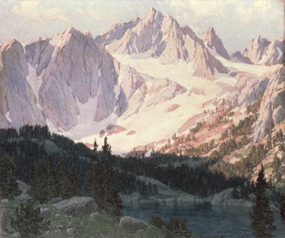 Innsjø i High Sierra (olje) av Edgar Alwin Payne