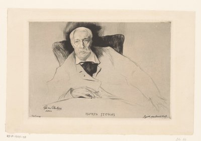 Portrett av Alfred Stevens av Edgar Chahine