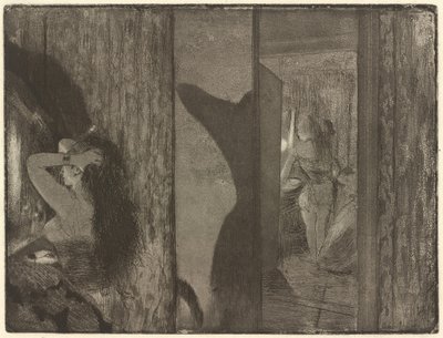 Skuespillerinner i garderobene deres av Edgar Degas