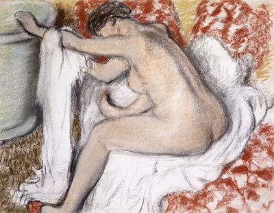 Etter badet (kvinne som tørker seg selv); La Sortie du Bain (Femme S