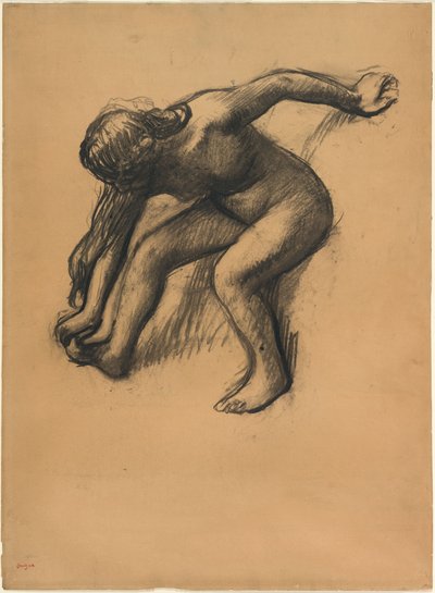 Etter badet av Edgar Degas
