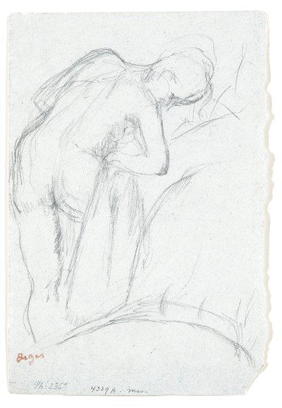 Etter badet av Edgar Degas