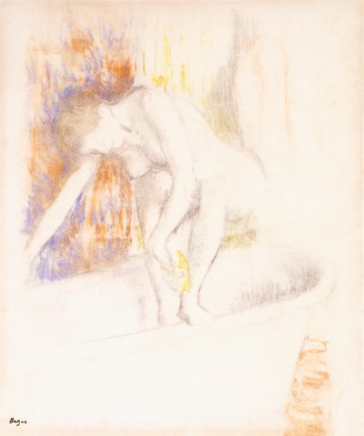 Etter badet, 1890-1900 av Edgar Degas