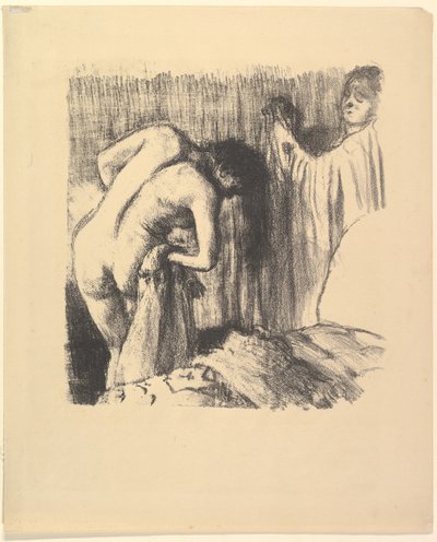 Etter badet III, 1891-92. av Edgar Degas