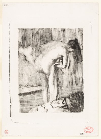 Etter badet II av Edgar Degas