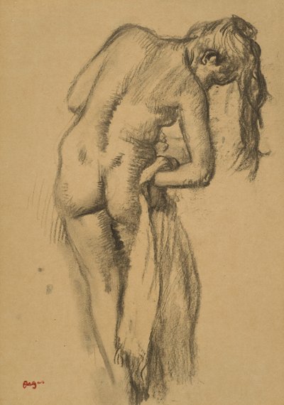 Etter badet, ca. 1891-92 av Edgar Degas