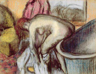Etter badet, ca. 1895 av Edgar Degas