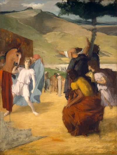 Alexander og Bucephalus, 1861-2 av Edgar Degas