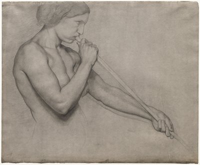 Engel som blåser i trompet av Edgar Degas