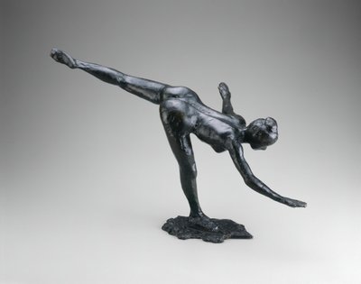 Arabesque, modellert 188590 cast 191921. av Edgar Degas