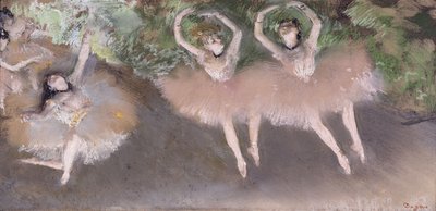 Ballettscene, ca. 1879 (pastell over monotypi på papir) av Edgar Degas