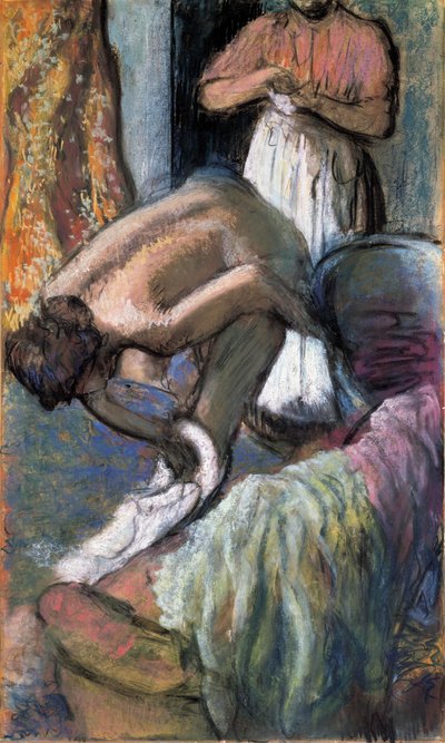 Frokost etter badet av Edgar Degas