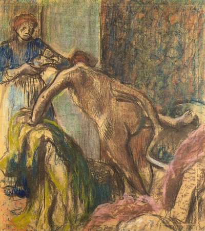 Frokost etter badet av Edgar Degas