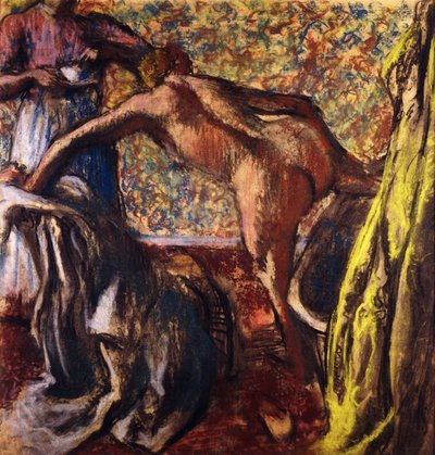 Frokost etter badet; Frokosten etter badet, ca. 1895-98 av Edgar Degas