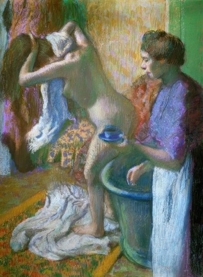 Frokost etter badet av Edgar Degas