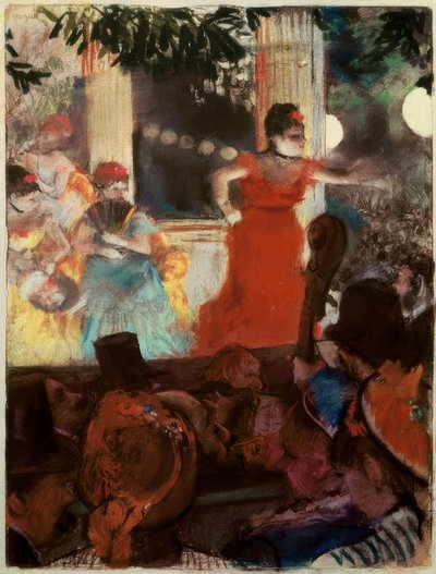 Kafé-konsert for ambassadører av Edgar Degas