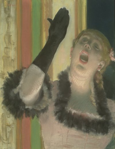Cafe Singer, ca. 1878 (pastell på lerret) av Edgar Degas