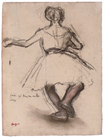 Danser, bakfra, av Edgar Degas