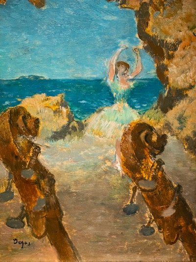 Danser. Ballettscene. 1891. Olje på lerret. av Edgar Degas