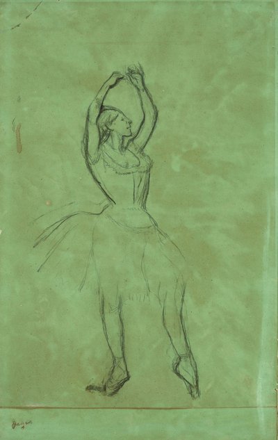 Danser med løftede armer av Edgar Degas