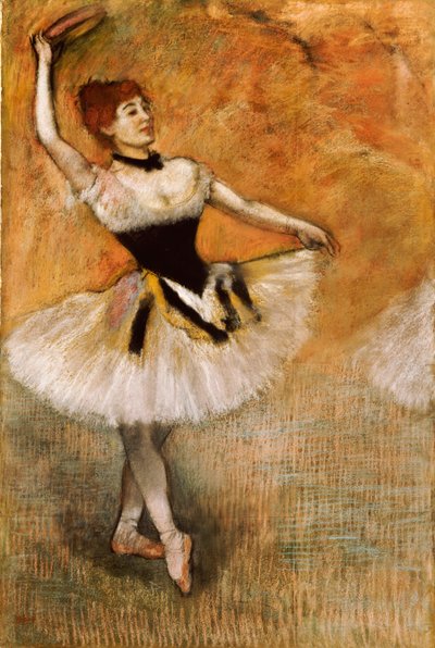 Danser med tamburin, 1882 av Edgar Degas