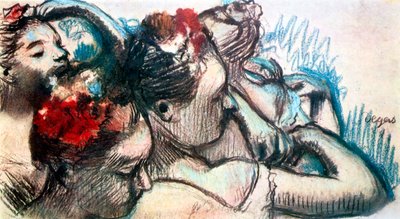 Dancers Heads, 1899 av Edgar Degas