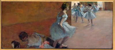Dansere som klatrer trappene Maleri av Edgar Degas (1834-1917) av Edgar Degas