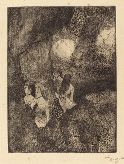 Dancers in the Wings, 18791880. av Edgar Degas