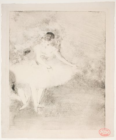 Dans på scenen av Edgar Degas