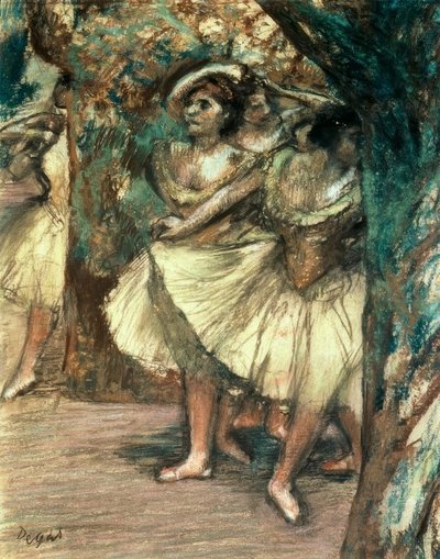 Dansere i grønt av Edgar Degas