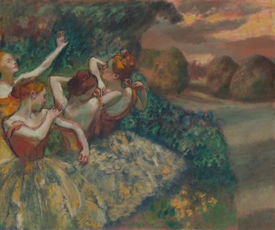 Fire dansere av Edgar Degas