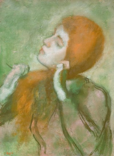 Kvinne gre av Edgar Degas
