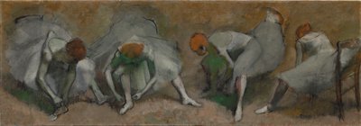 Frise av dansere, ca. 1895. av Edgar Degas