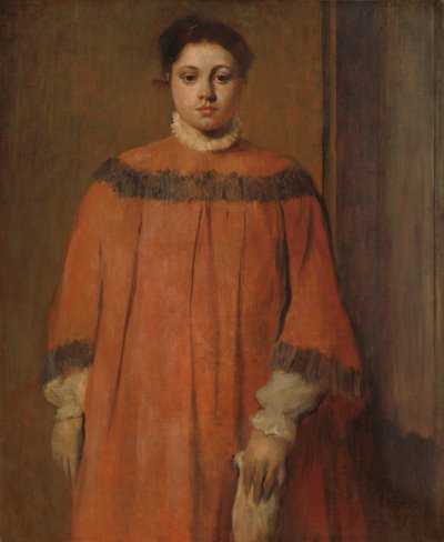 Jente i rødt av Edgar Degas