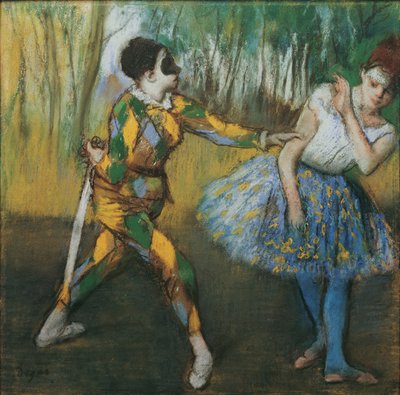 Harlekin og Colombine av Edgar Degas