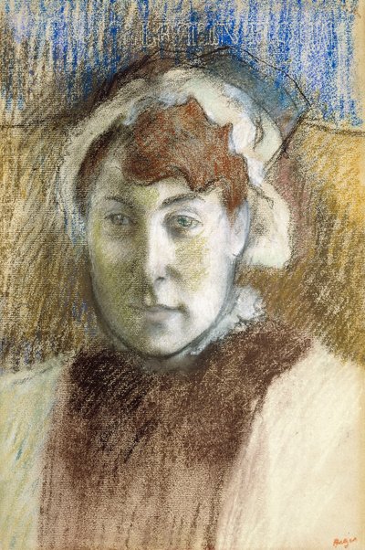 Hodet til en kvinne av Edgar Degas