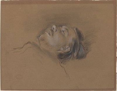 Head of the Fallen Jockey (studie for "Scene from the Steeplechase: The Fallen Jockey") av Edgar Degas