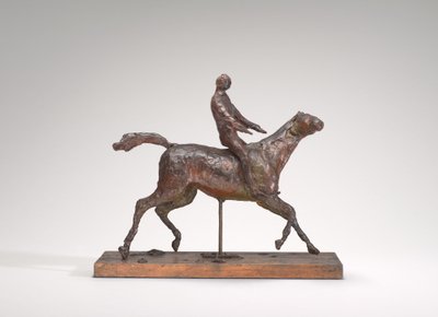 Hest som galopperer, snur hodet til høyre, føttene berører ikke bakken, midten av 1870-tallet. av Edgar Degas