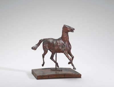 Hestetrav, føttene rører ikke bakken, 1870-tallet. av Edgar Degas