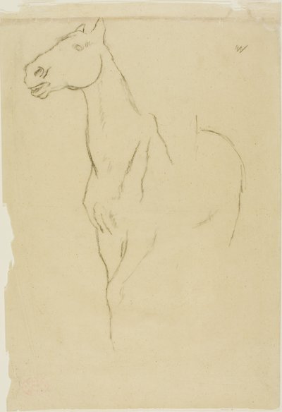 Hest vendte seg til tre fjerdedeler av Edgar Degas