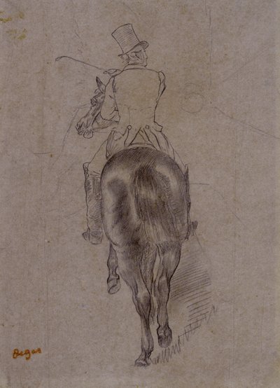 Jeger på en hest av Edgar Degas
